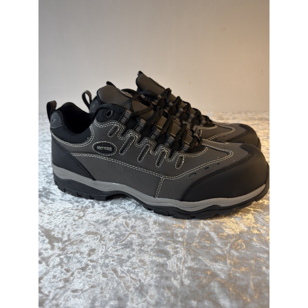 HyTest Safety Shoes 14W‎ Steel Toe ASTM F2413-18 SD10 Slip Resistant Work Shoe